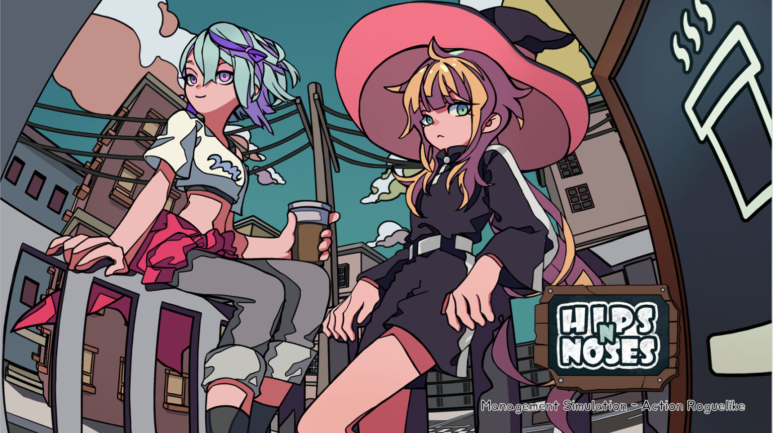 Tựa game hành động roguelike kết hợp quản lý quán cà phê “HIPS N’ NOSES” đã chính thức mở trang cửa hàng trên Steam. Ban ngày, người chơi sẽ vận hành một quán cà phê nhằm tìm lại những ký ức đã mất,  ban đêm, họ sẽ chiến đấu với quái vật trong thế giới giấc mơ