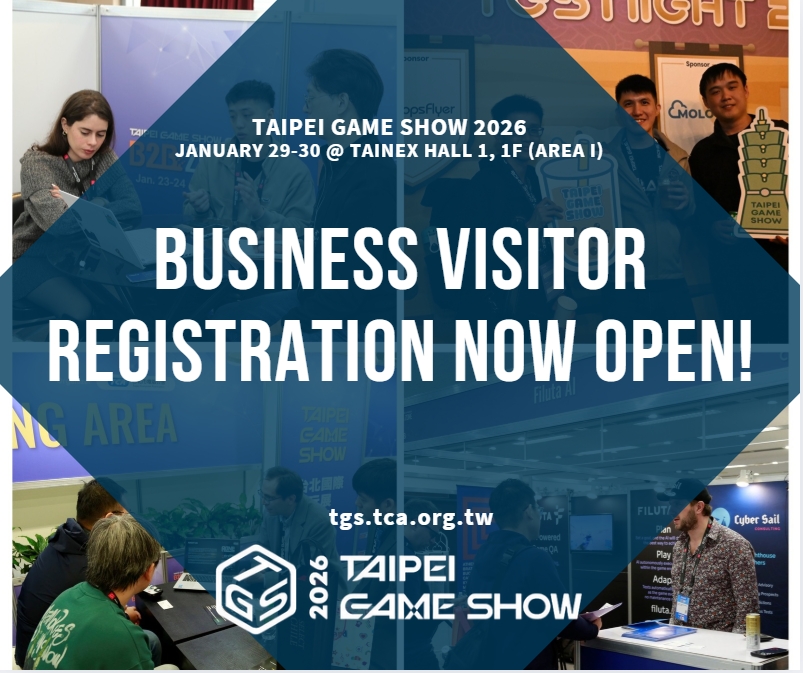“Taipei Game Show 2026” đã bắt đầu mở đăng ký cho khách tham quan doanh nghiệp. Sự kiện năm nay sẽ được tổ chức với quy mô lớn hơn so với năm trước
